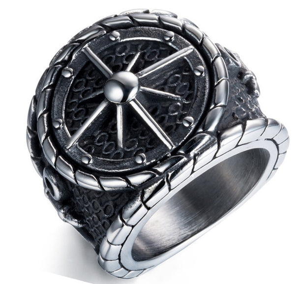 NFS Cool Big Anchor Ring For Man Stainless Steel Rock Punk Rings Men Titanium Steel Unique Biker Fashion Jewelry