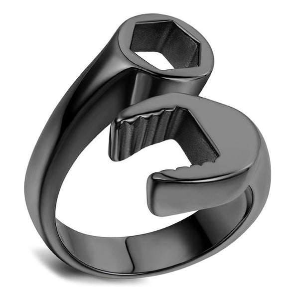 ROXI Wrench Stainless Steel Mens Ring Fashion Cool Biker Mechanic Punk Style Rings for Men Women Size 12 13 anel masculino